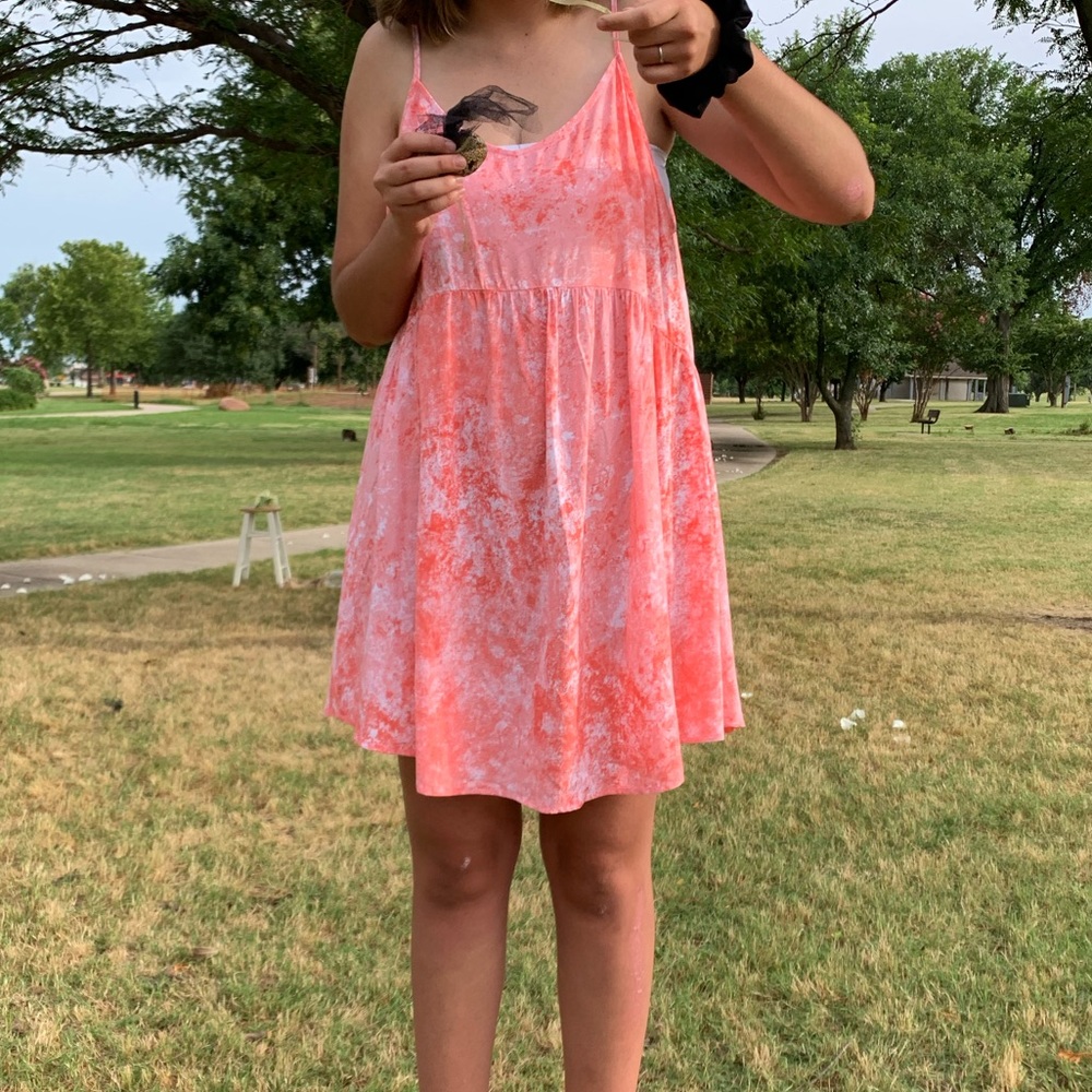 pink marble dress